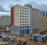 Ход строительства дома 1.3 в ЖК Патриот -