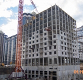 Ход строительства дома Позиция 10 в ЖК Яблоневые сады -