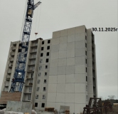 Ход строительства дома 1.1 в ЖК Родные Просторы -