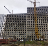 Ход строительства дома 5 в ЖК Лугометрия -