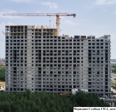 Ход строительства дома 12 (ГП-2) в ЖК Меридиан Слобода -