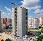 Ход строительства дома 10 в ЖК Прео-8 -