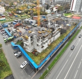 Ход строительства дома 1 в ЖК Контрасты -