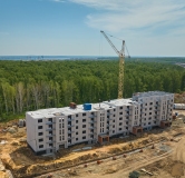 Ход строительства дома 49а в ЖК Вишневая Горка -