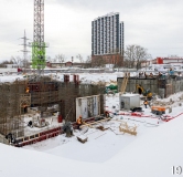 Ход строительства дома № 1 в Левобережный от GloraX -