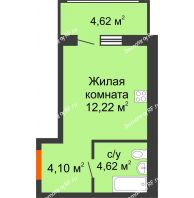 Студия 23,25 м², ЖК Солар - планировка