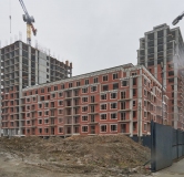 Ход строительства дома 1 в ЖК Траектория -