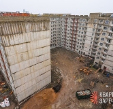 Ход строительства дома 1 этап, Корпус В в ЖК Квартал Заречье -