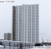 Ход строительства дома корпус 2.1 в ЖК Октябрьская Набережная -