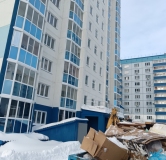 Ход строительства дома 1 в ЖК Выборная-Рябиновая -