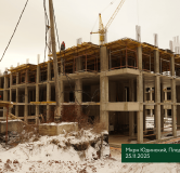 Ход строительства дома № 1.4 в ЖК Плодово-Ягодный -