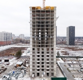 Ход строительства дома № 117, корпус 12 (4А) в ЖК Фатера -