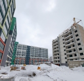 Ход строительства дома 1.3 в ЖК Патриот -