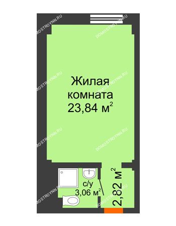 Студия 29,72 м² - Апарт-Отель Гордеевка