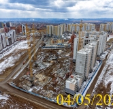 Ход строительства дома 12б в Микрорайон Нанжуль-Солнечный -