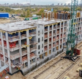 Ход строительства дома 3 в ЖК Окская Стрелка -