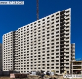 Ход строительства дома 144.2 в ЖК Ручьи -