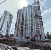 Ход строительства дома 7.1 в ЖК Уральский -
