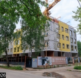 Ход строительства дома 6 в ЖК Альфа дом на Оборонщиков -