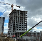 Ход строительства дома 1.3 в ЖК Прогресс Академический -
