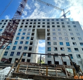 Ход строительства дома 52.1 в ЖК Мотив (Motive) -