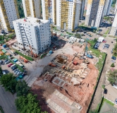 Ход строительства дома 12.2 в ЖК Курчатова -