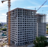 Ход строительства дома № 33, корпус 1 (ГП-1) в ЖК Свой -