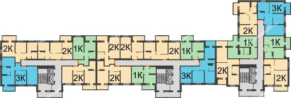 ЖК Дом на Шумяцкого - планировка 2 этажа