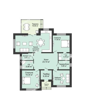 3 комнатный коттедж 162,5 м² - КП Ясная Поляна