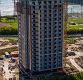 Ход строительства дома 25 в ЖК Черемушки на Приморской -