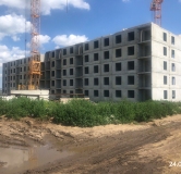Ход строительства дома 1, 1 этап в ЖК Новин в Нижнем Ломове -