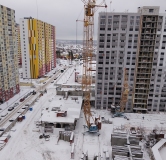 Ход строительства дома № 107, 2 секция в ЖК Боровое -