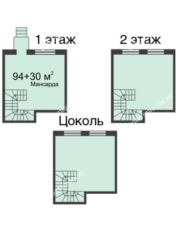 5 комнатная квартира 94 м² в КП Аладдин, дом 2 типа