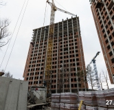 Ход строительства дома 3 в ЖК Никс Про на Лесопарковой -