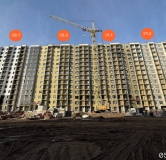 Ход строительства дома 31 в ЖК Авиатоr -