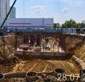 Ход строительства дома 1 в ЖК Вэйвер -