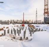 Ход строительства дома 3.3 в ЖК Родные росы -