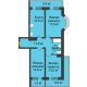 3 комнатная квартира 87 м² в Фруктовый квартал Абрикосово, дом Литер 3 - планировка