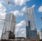 Ход строительства дома 1 в ЖК Азина 16 -