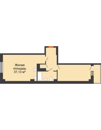 2 комнатная квартира 59,31 м² в ЖК Сокол Градъ, дом Литер 4 (5)
