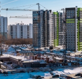 Ход строительства дома 19, секции 2-5 в ЖК Ясный Берег -