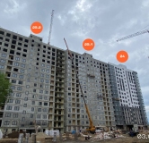 Ход строительства дома 24 в ЖК Авиатоr -