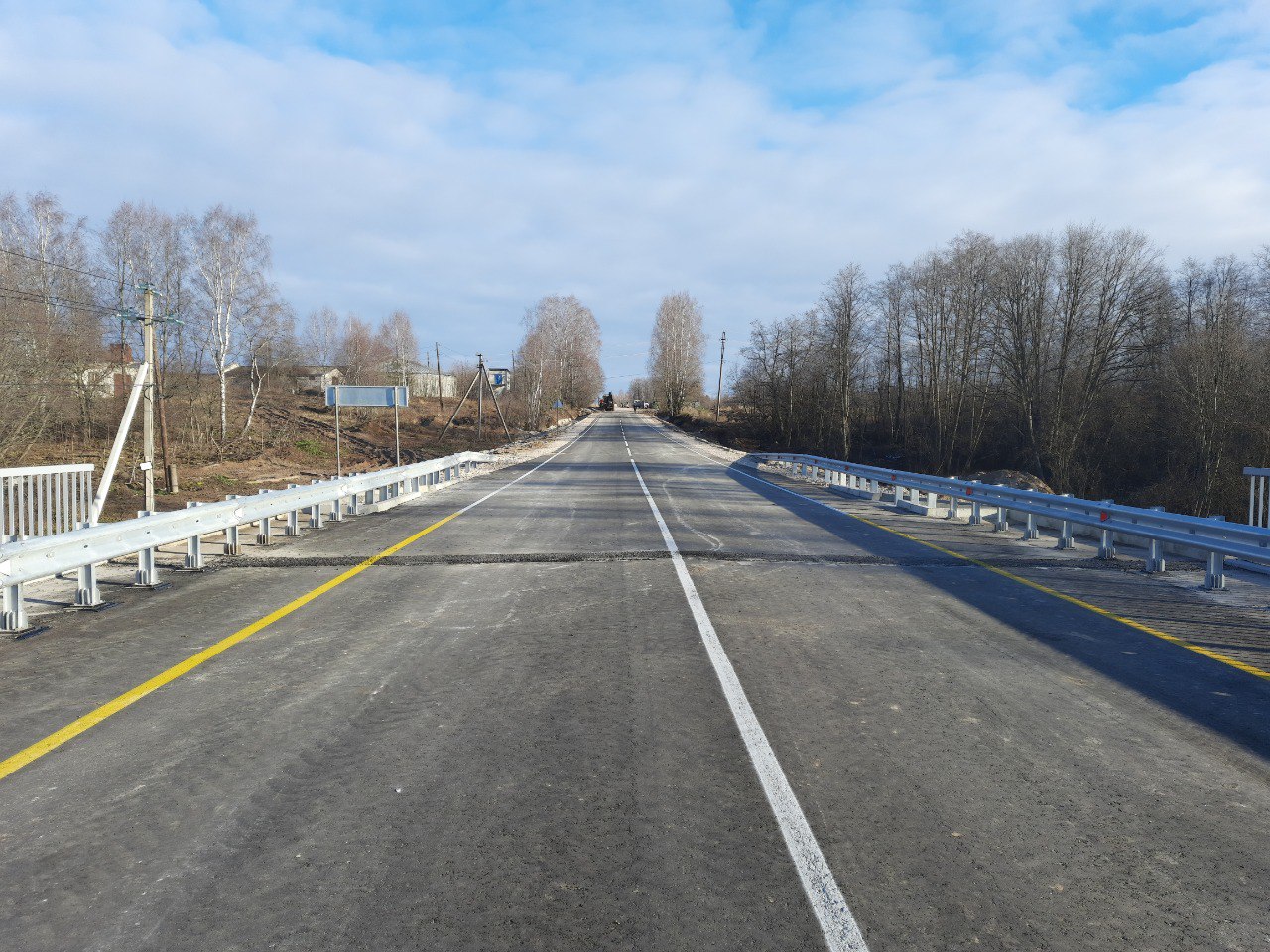 Мост за 83,97 млн рублей построили через реку Санахту в Чкаловском районе 