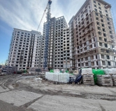 Ход строительства дома 1 в ЖК Крылья -
