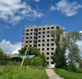Ход строительства дома 1 в ЖК Пушка -