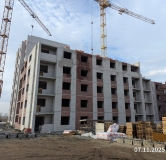 Ход строительства дома № 57, 1 этап, секция 1,2 в ЖК Перемена -