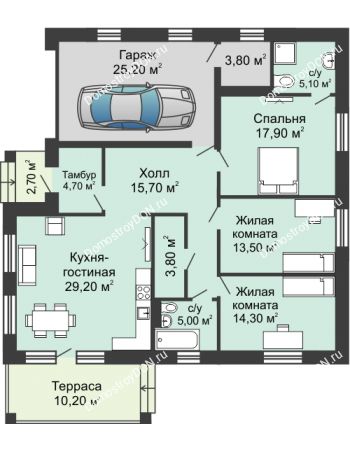 3 комнатный коттедж 142,1 м² - КП Legenda (Легенда)
