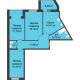 3 комнатная квартира 89,7 м² в ЖК Бунина парк, дом 3 этап, блок-секция 3 С - планировка