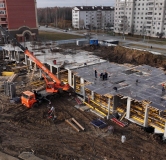 Ход строительства дома 29 (ГП-1) в ЖД Рассвет -