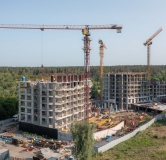 Ход строительства дома 1 в ЖК Страна -